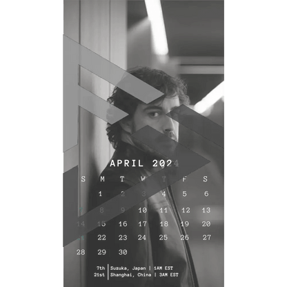 F1 2024 Phone Calendar Wallpaper - Fernando Alonso's Version (Digital Download) - The Raeypublic