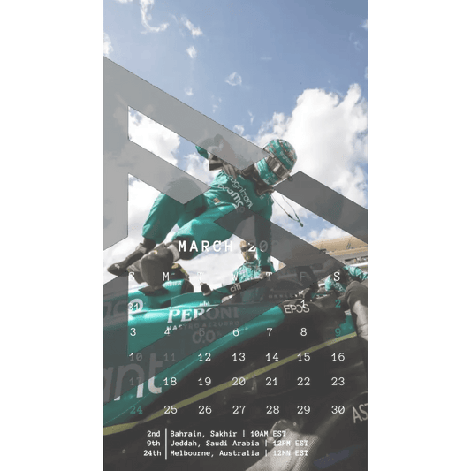 F1 2024 Phone Calendar Wallpaper - Fernando Alonso's Version (Digital Download) - The Raeypublic