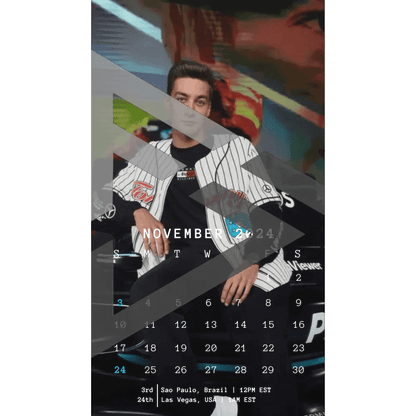 F1 2024 Phone Calendar Wallpaper - George Russell's Version (Digital Download) - The Raeypublic