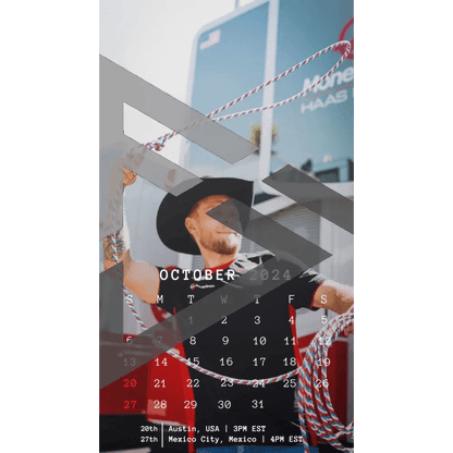 F1 2024 Phone Calendar Wallpaper - Kevin Magnussen's Version (Digital Download) - The Raeypublic