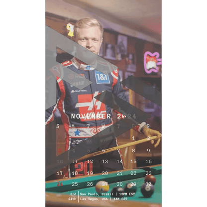 F1 2024 Phone Calendar Wallpaper - Kevin Magnussen's Version (Digital Download) - The Raeypublic