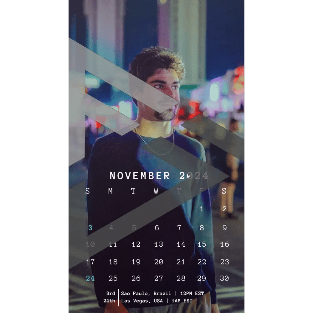 F1 2024 Phone Calendar Wallpaper - Lance Stroll's Version (Digital Download) - The Raeypublic