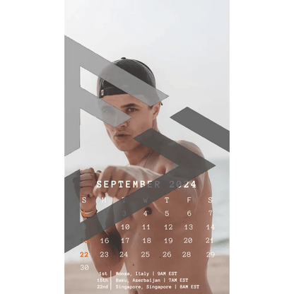 F1 2024 Phone Calendar Wallpaper - Lando Norris' Version (Digital Download) - The Raeypublic