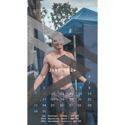 F1 2024 Phone Calendar Wallpaper - Logan Sargeant's Version (Digital Download) - The Raeypublic