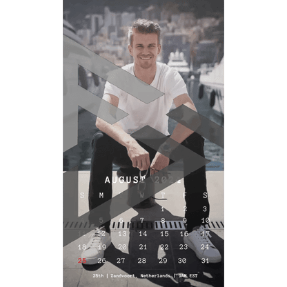 F1 2024 Phone Calendar Wallpaper - Nico Hulkenberg's Version (Digital Download) - The Raeypublic