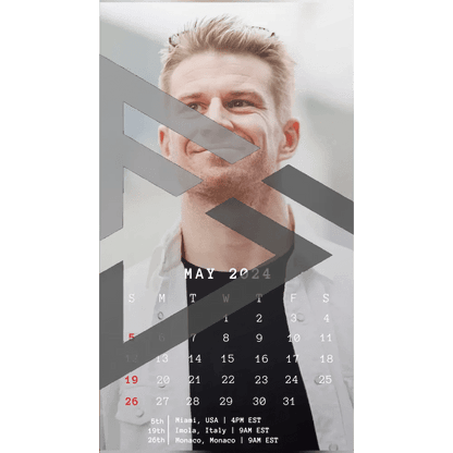 F1 2024 Phone Calendar Wallpaper - Nico Hulkenberg's Version (Digital Download) - The Raeypublic