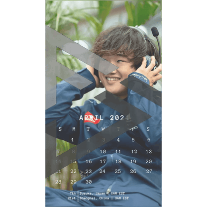 F1 2024 Phone Calendar Wallpaper - Yuki Tsunoda's Version (Digital Download) - The Raeypublic